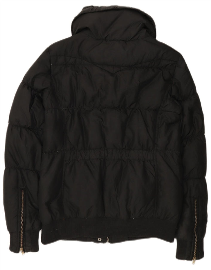 Giacca imbottita da donna LEVI'S UK 10 piccola in poliestere nero