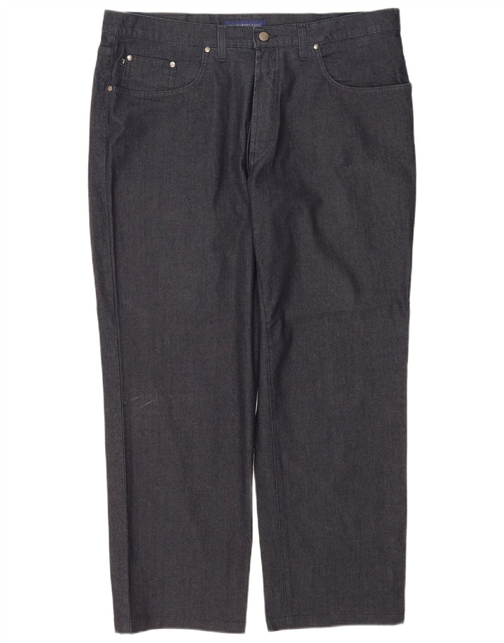 Jeans Straight Uomo Trussardi W42 L30 Blu Navy Cotone
