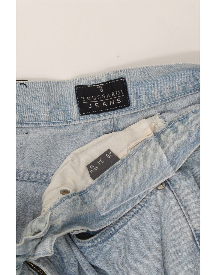 TRUSSARDI Womens Straight Jeans W32 L28 Blue Vintage Trussardi and Second-Hand Trussardi from Messina Hembry 