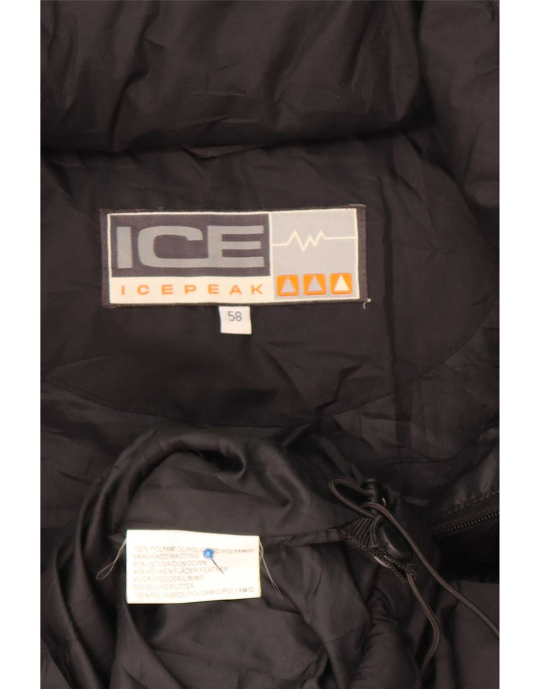Gilet imbottito da uomo Icepeak EU 58 4XL Nero Poliammide