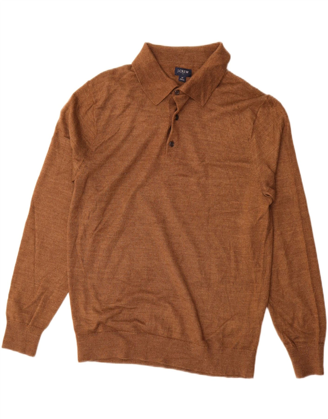 J. CREW Maglione da uomo con collo alto in acrilico marrone medio