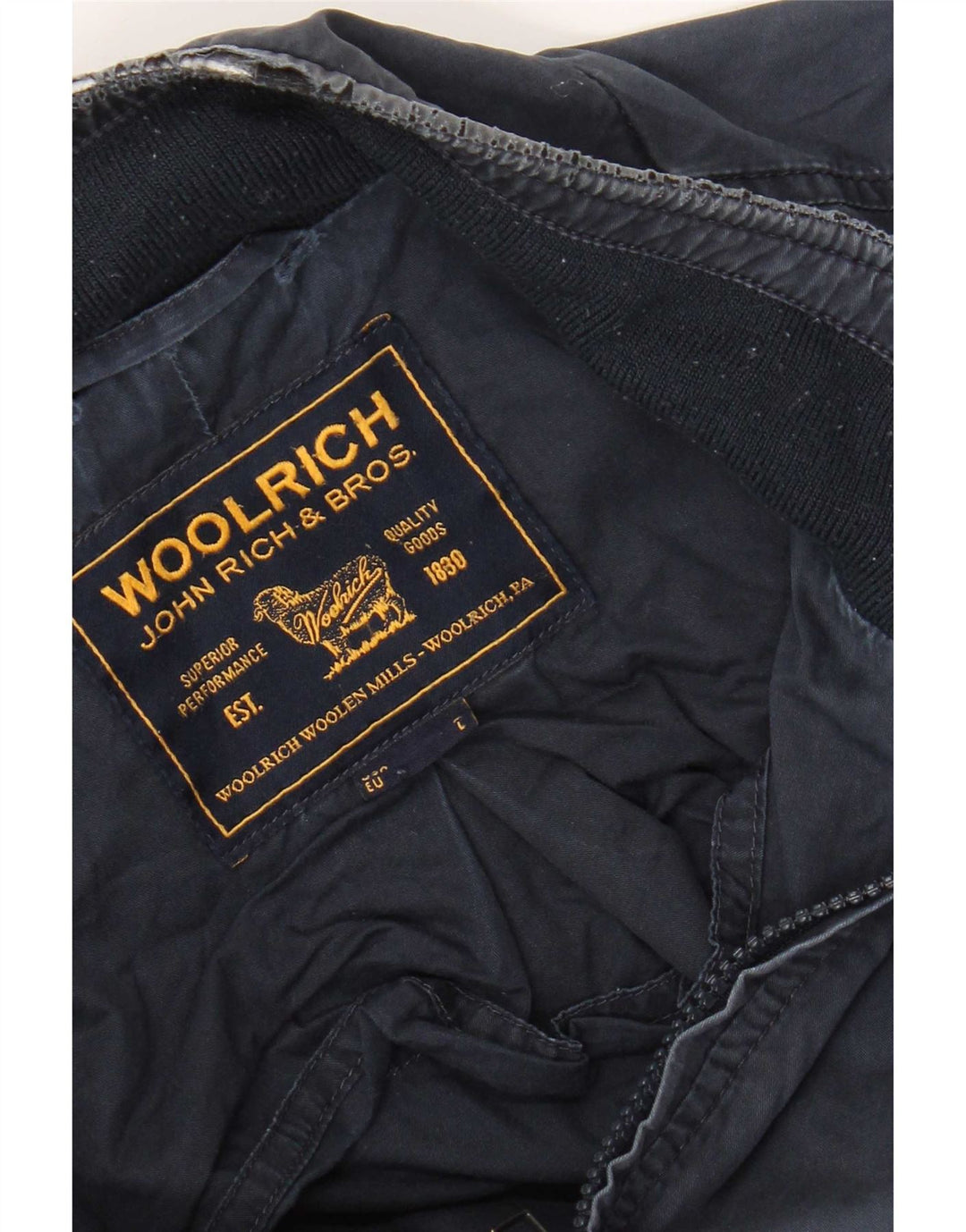 Giacca bomber da uomo Woolrich IT 50 Large Blu navy