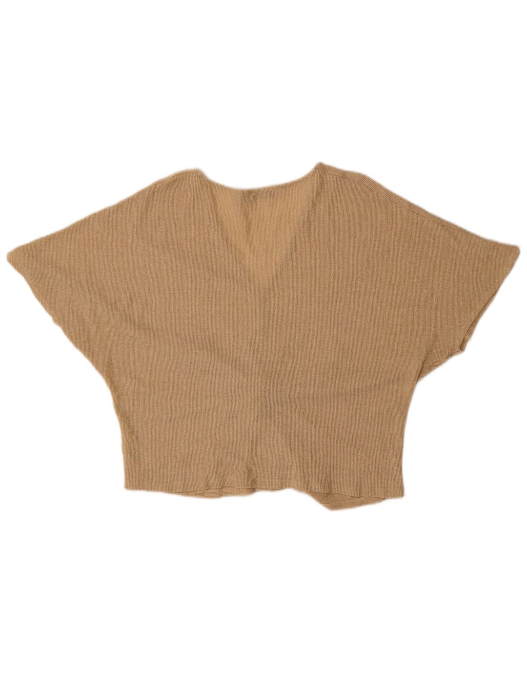 Marks & Spencer Camicetta a pipistrello da donna Top UK 16 Large Viscosa screziata dorata