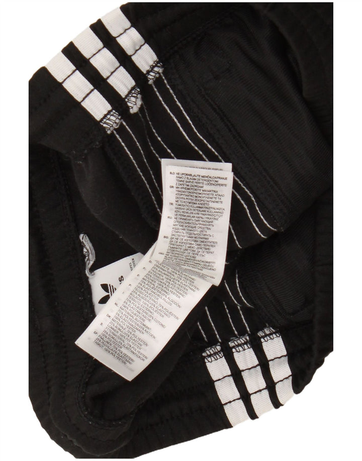 Pantaloni da tuta da donna Adidas UK 12 Medium Nero Colourblock Poliestere
