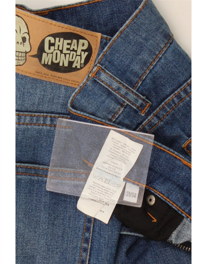 Jeans dritti da donna economici Monday W31 L28 cotone blu
