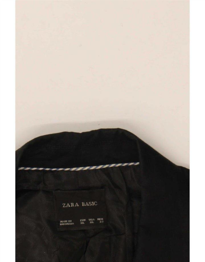 Giacca blazer da donna a 1 bottone Zara UK 18 XL nera