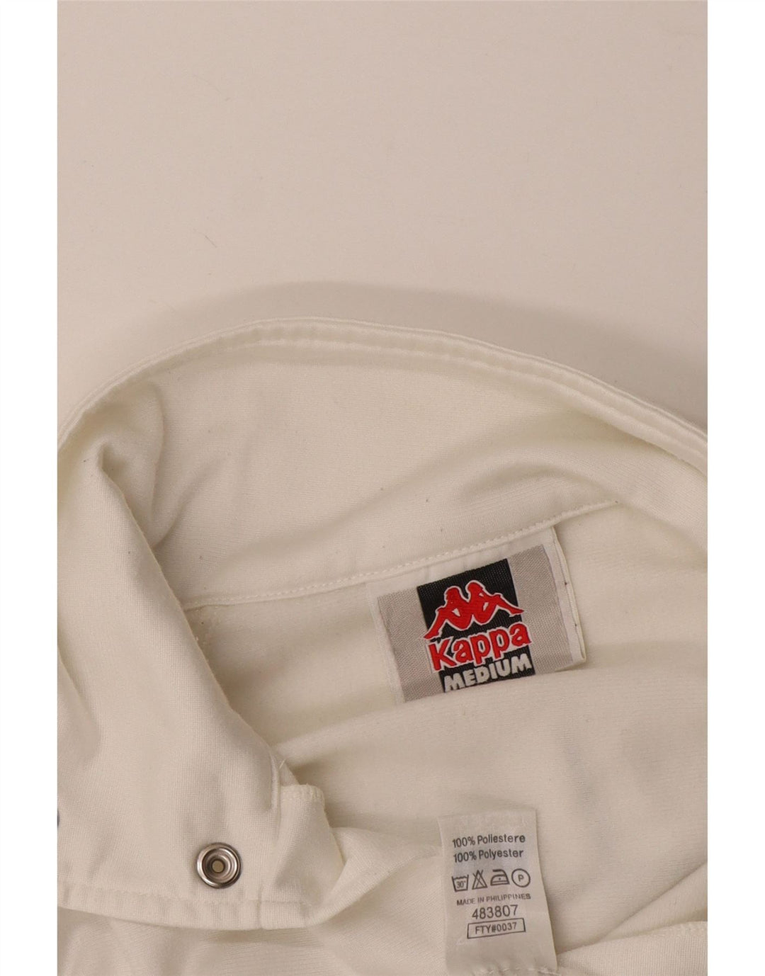 Giacca da tuta grafica da uomo KAPPA in poliestere color block bianco medio