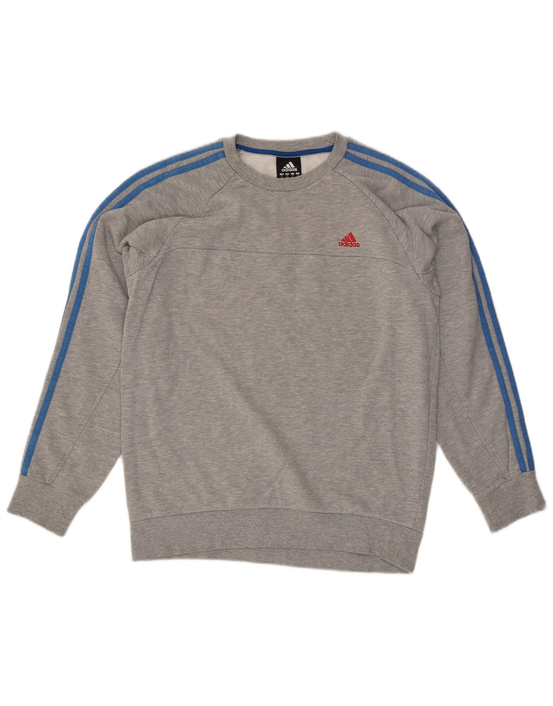 Felpa Adidas Uomo Maglione Cotone Grigio Medio