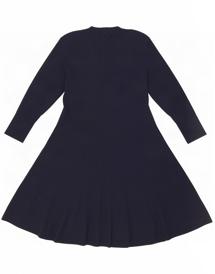 Abito maglione da donna Monsoon UK 16 Grande poliestere blu navy