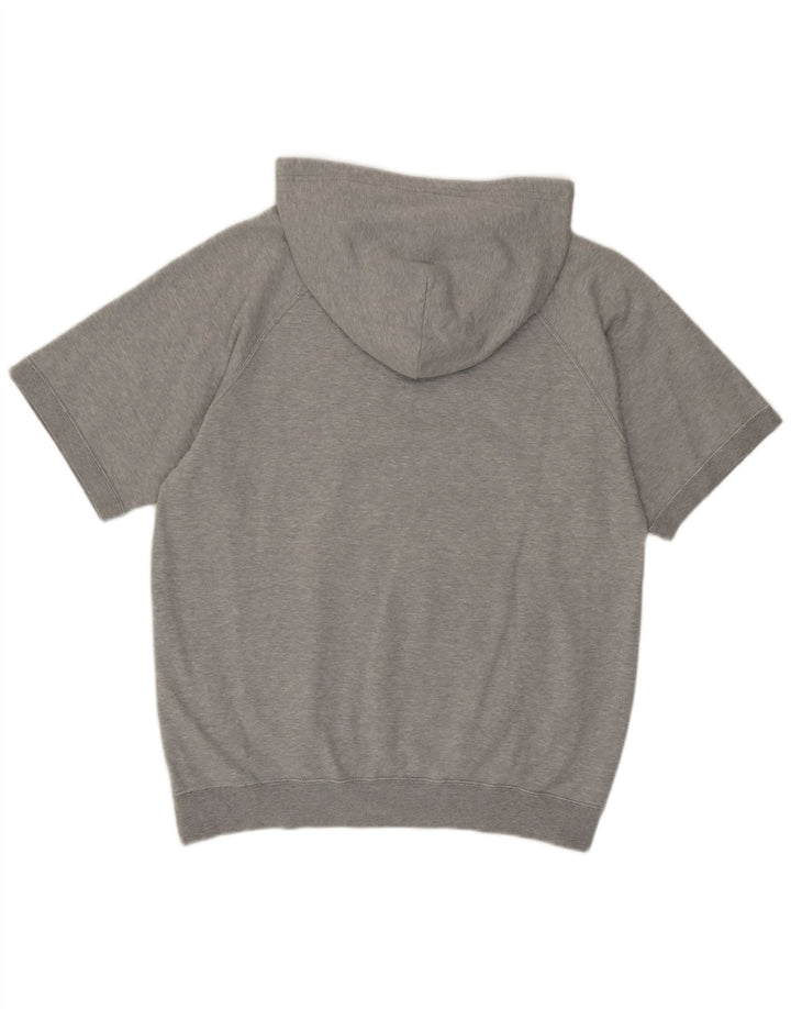 Maglione con cappuccio grafico a maniche corte da uomo Champion Large Grigio