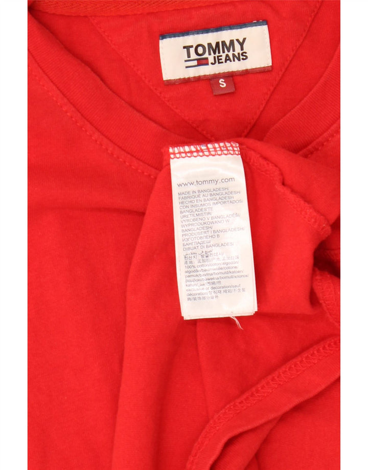 TOMMY HILFIGER T-shirt da uomo Top piccola rossa in cotone