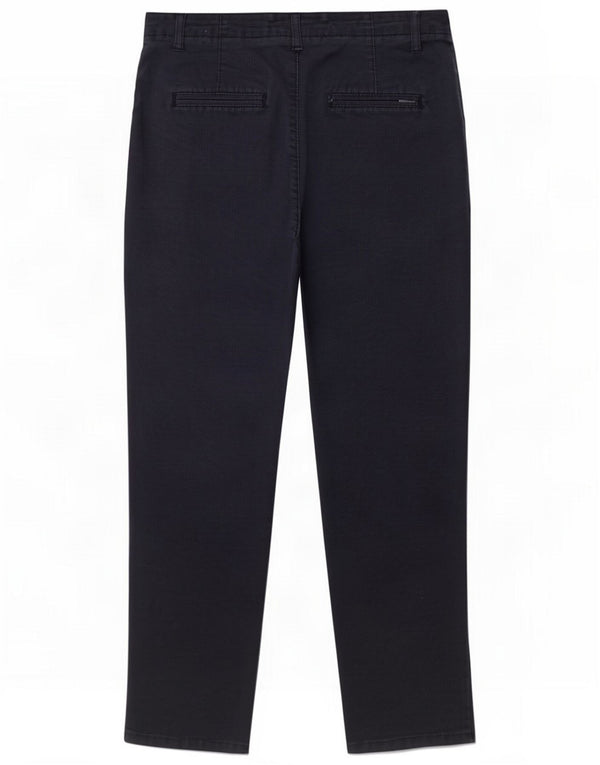 Monsoon Womens Slim Chino Trousers UK 10 Small W27 L28 Navy Blue Cotton
