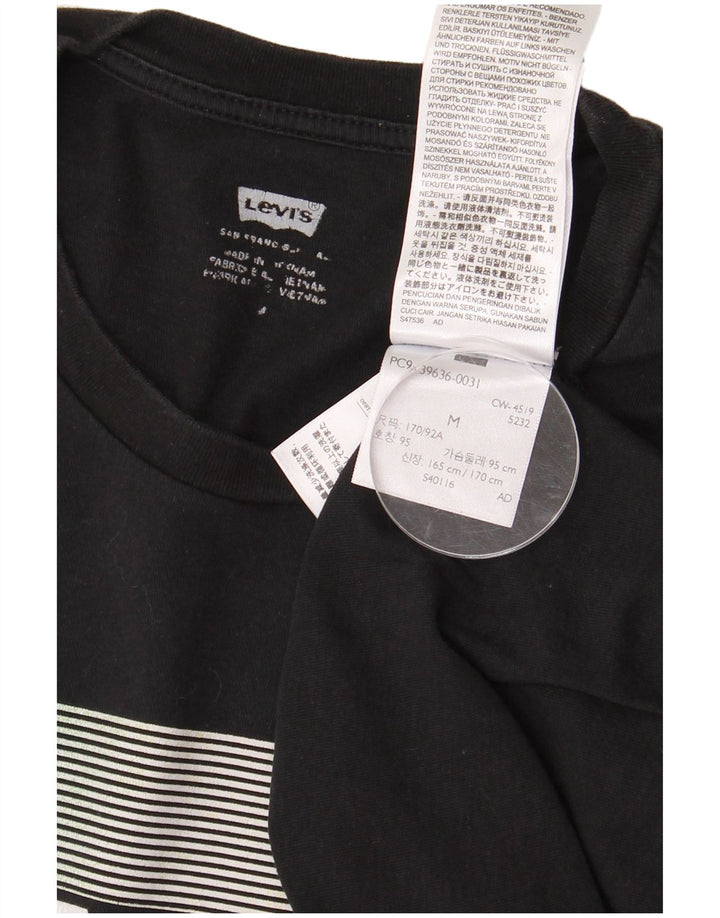 T-shirt grafica da uomo Levi's Top in cotone nero medio