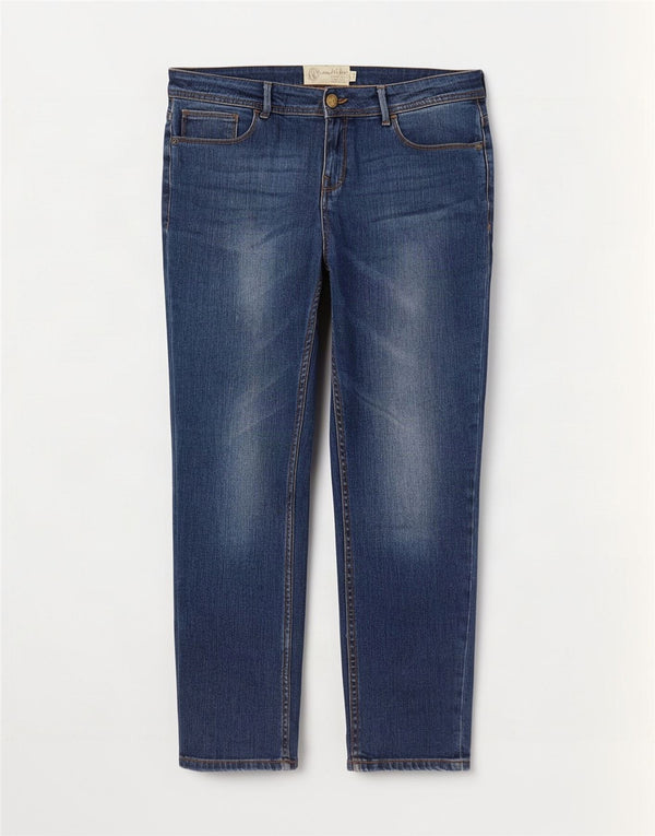 Jeans slim da donna Fat Face UK 14 Large W38 L27 Blu