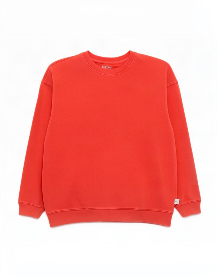 Felpa oversize da donna Fat Face, maglione, UK 14, grande, cotone rosso