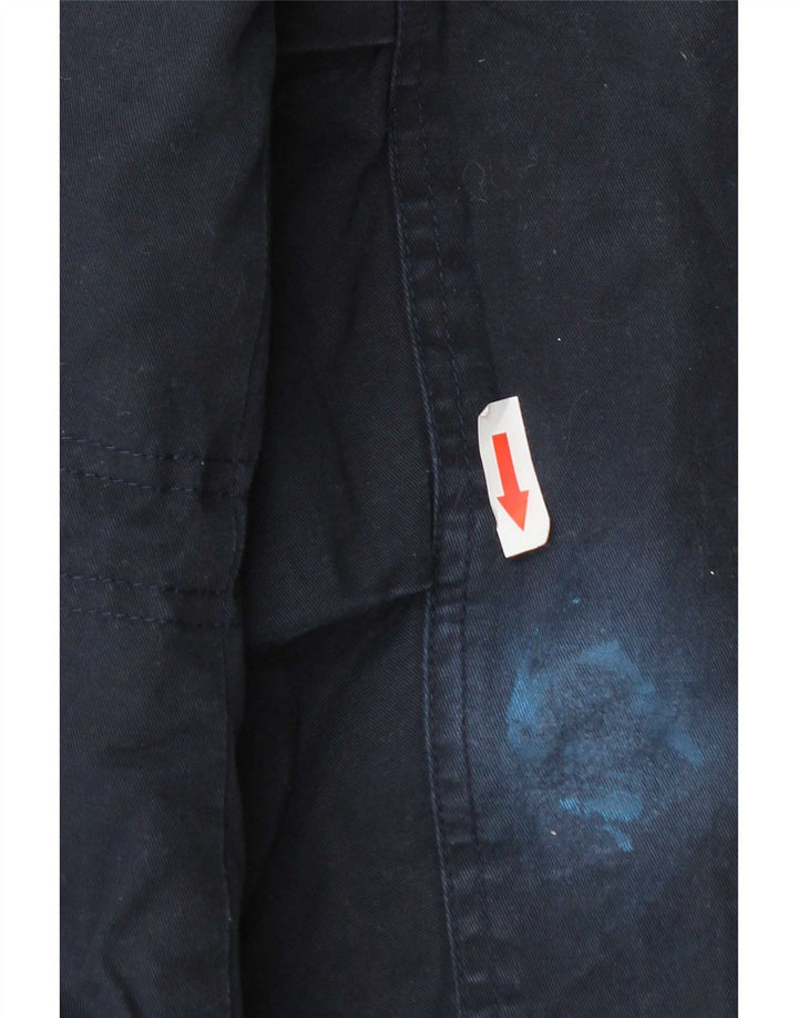 Giacca parka oversize con cappuccio da uomo Marks & Spencer UK 8 Small Blu Navy