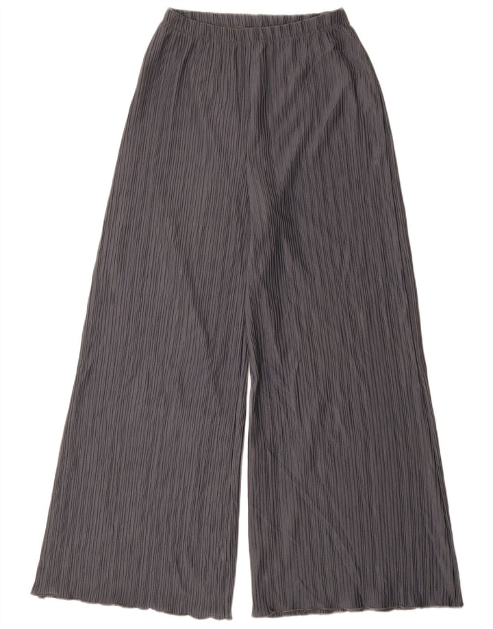 TOPSHOP Pantaloni da tuta da donna a gamba larga UK 10 Small Poliestere grigio