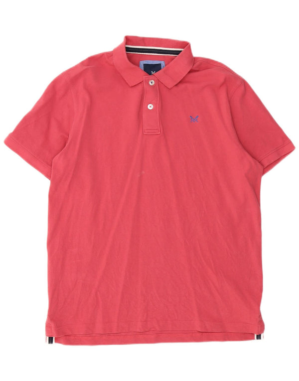 CREW CLOTHING Polo da uomo in cotone rosa medio