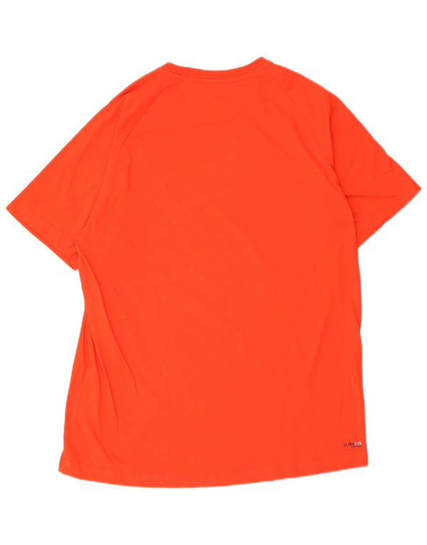 T-shirt Adidas Climalite da uomo XL rossa in cotone