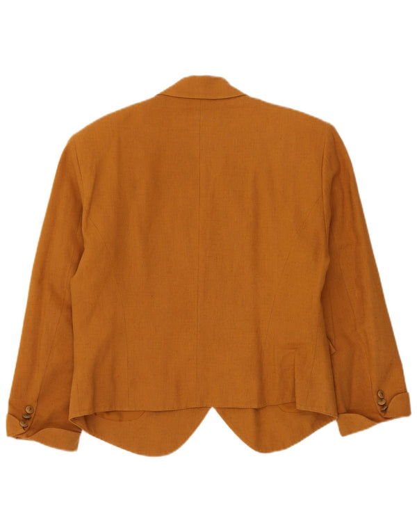 Giacca blazer doppiopetto da donna nuovo arrivo UK 14 Lana beige medio
