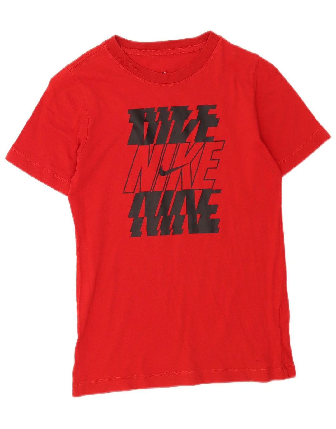 T-shirt grafica Nike da bambino con vestibilità standard, 10-11 anni, rossa media