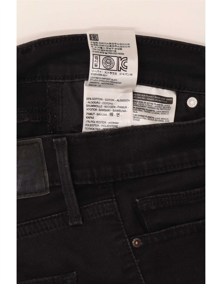 Jeans skinny dimagranti da donna Levi's W29 L34 cotone nero