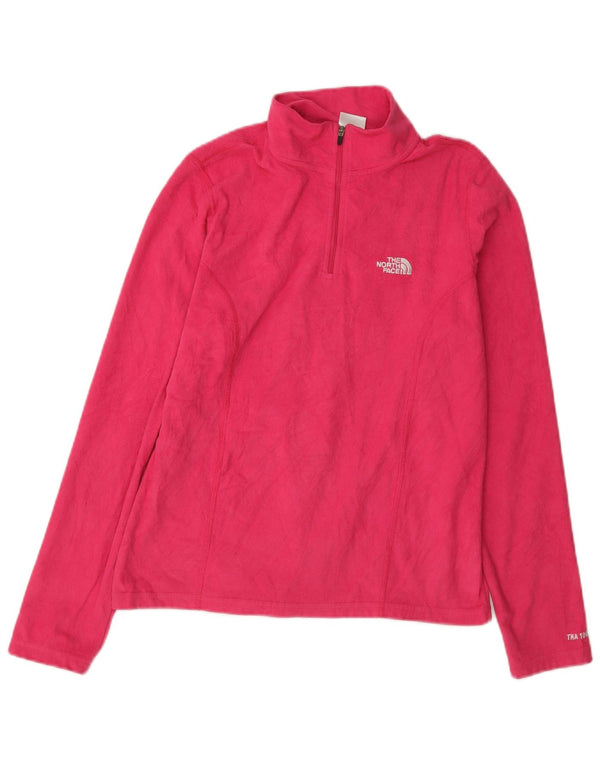 Maglione in pile da donna con collo e zip The North Face UK 10 Small Rosa Poliestere