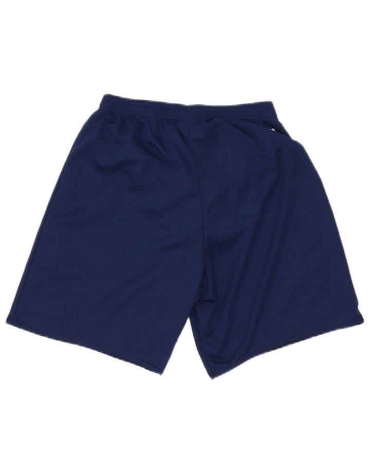 Pantaloncini sportivi Adidas Climalite da uomo piccoli in poliestere blu navy