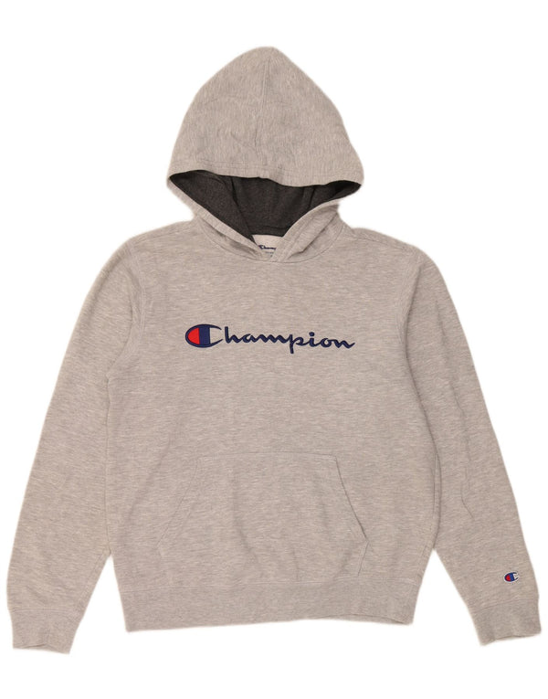 Maglione con cappuccio grafico da donna CHAMPION UK 18 XL Cotone screziato grigio