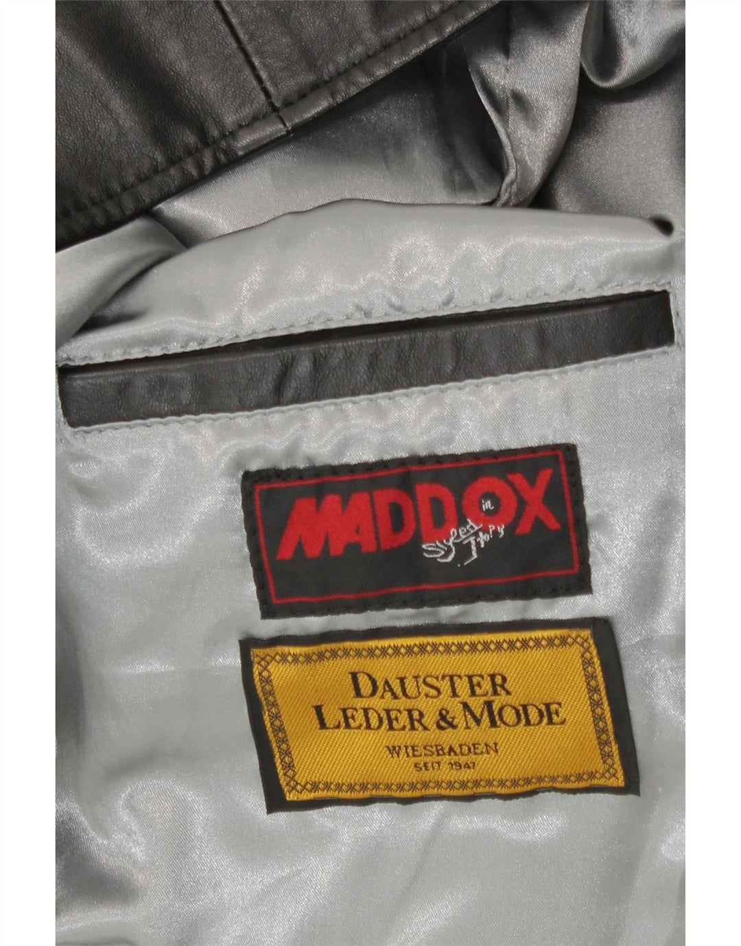 Giacca in pelle da donna Maddox UK 12 pelle nera media