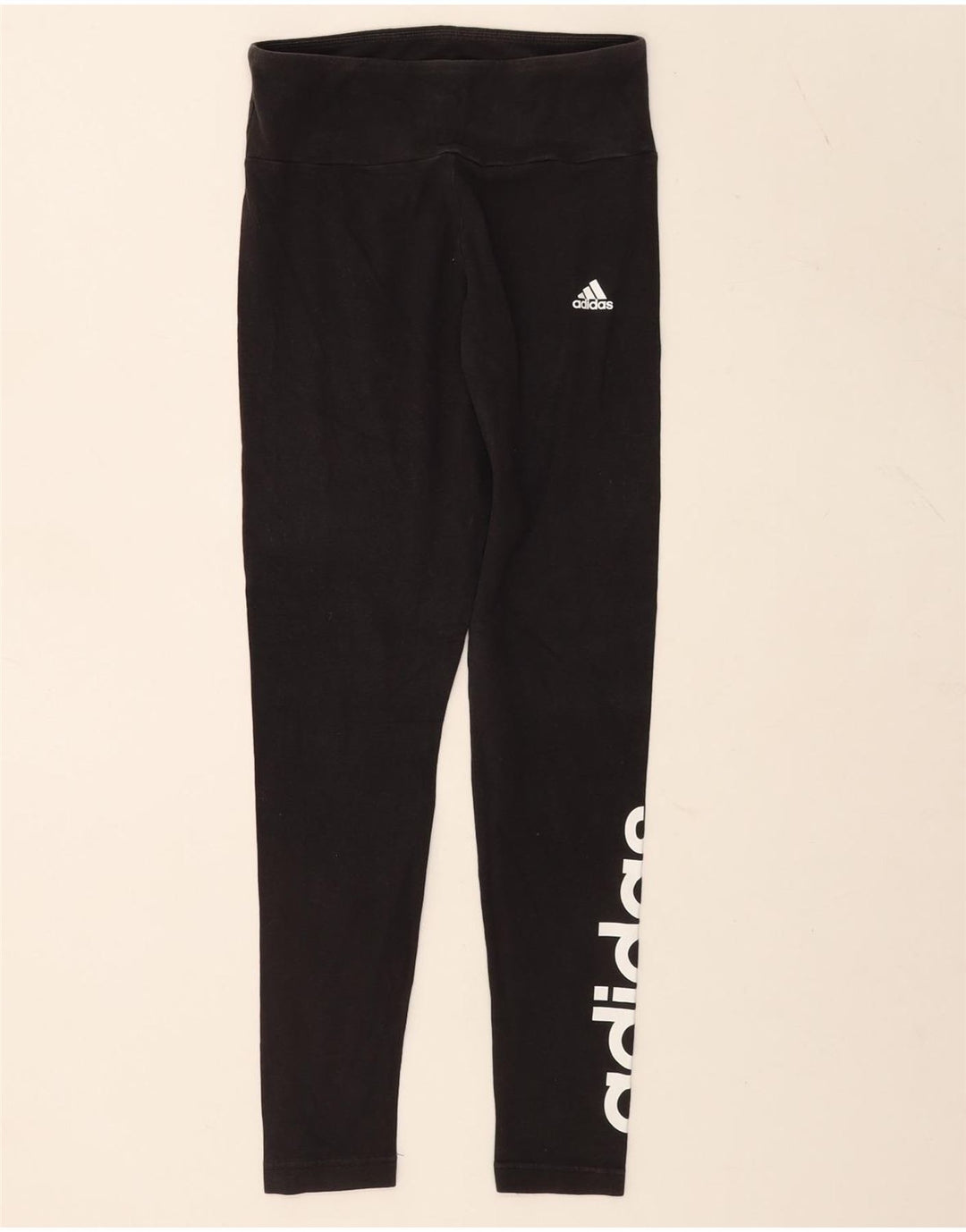 Leggings grafici da donna Adidas UK 8/10 piccoli neri