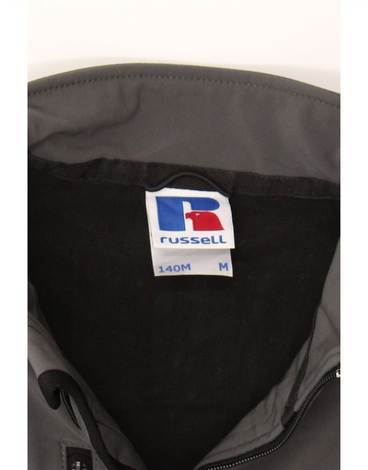 RUSSELL ATHLETIC Mens Windbreaker Jacket UK 38 Medium Grey Polyester Vintage Russell Athletic and Second-Hand Russell Athletic from Messina Hembry 