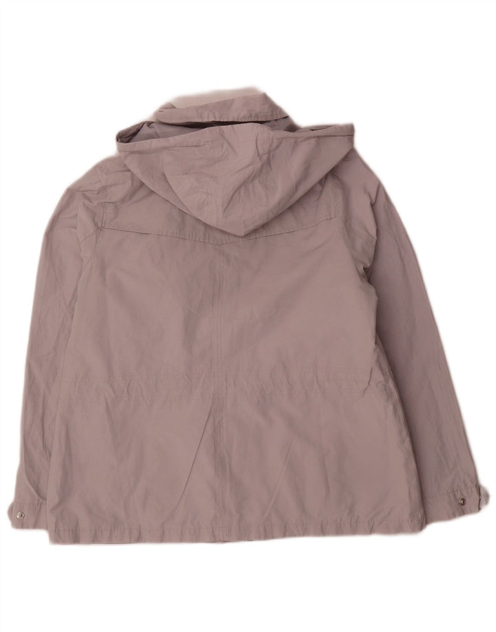 Giacca pratica con cappuccio da donna Marks & Spencer UK 14 grande cotone grigio