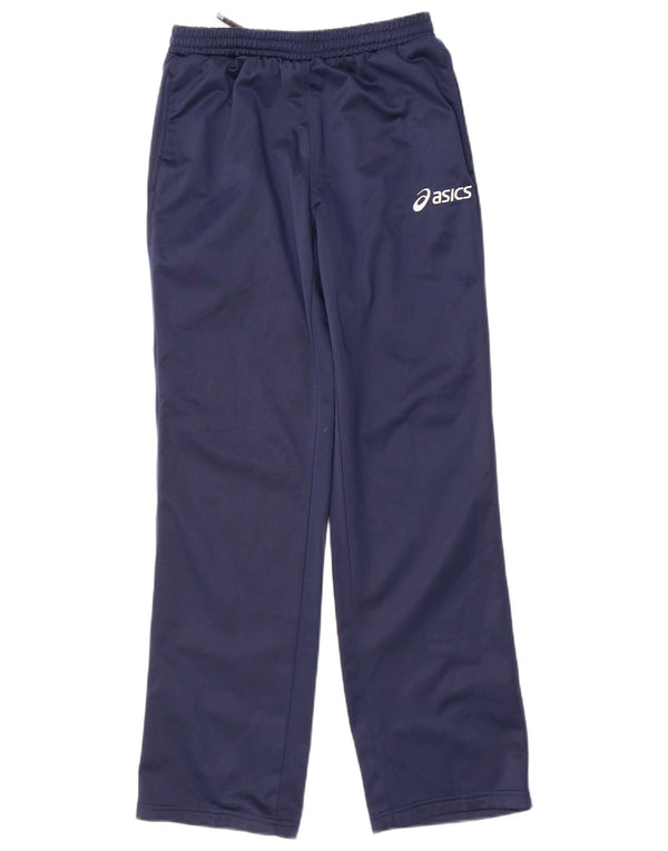 Pantaloni della tuta da ragazzo Asics 15-16 anni in poliestere blu navy