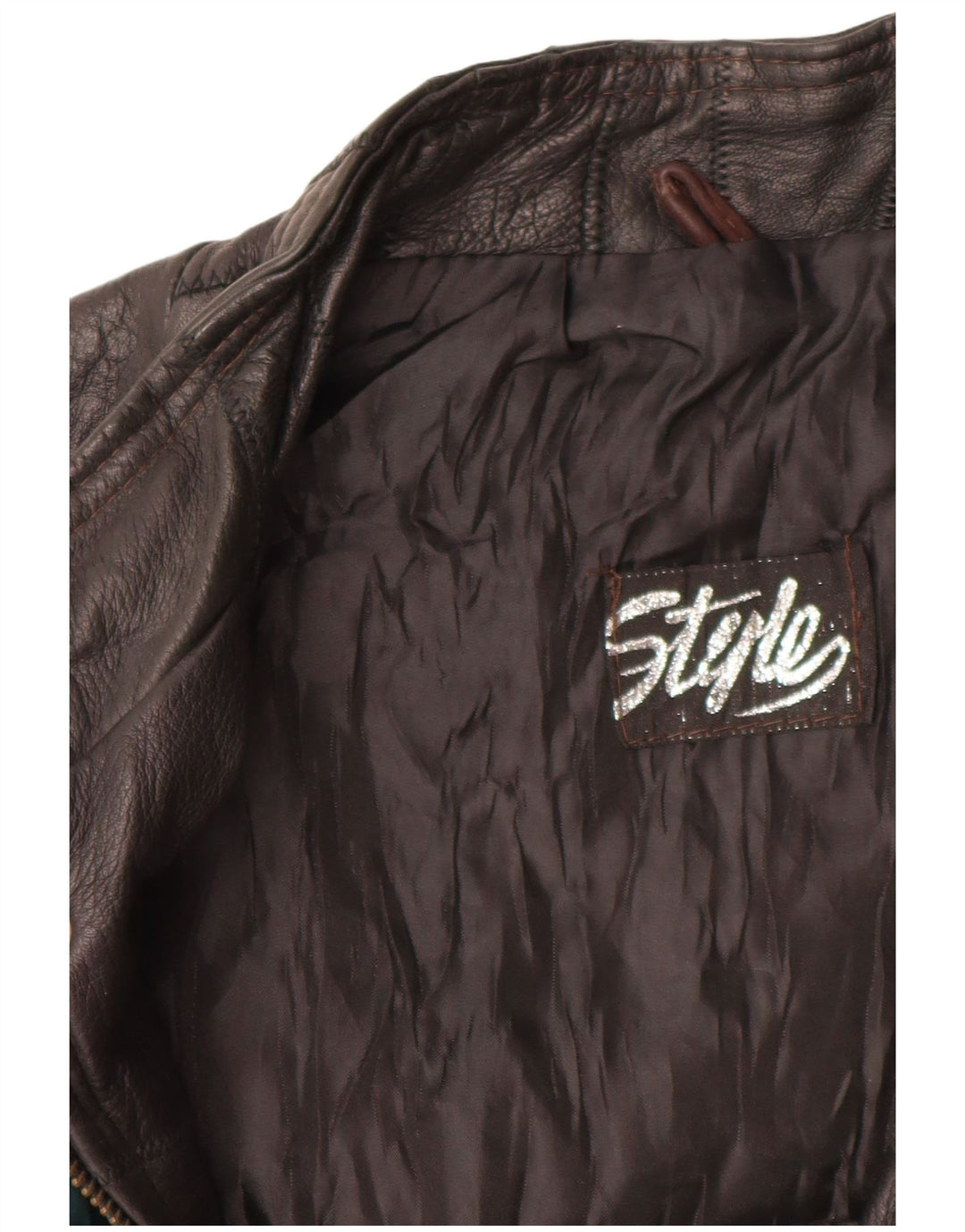 Gilet in pelle da uomo VINTAGE UK 42 XL multicolore Colourblock