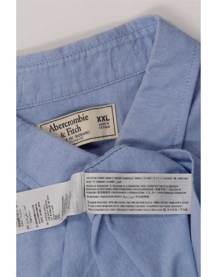Camicia da uomo Abercrombie & Fitch 2XL in cotone blu