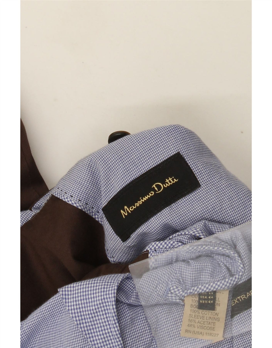 Giacca blazer da uomo a 2 bottoni Massimo Dutti EU 54 XL cotone marrone