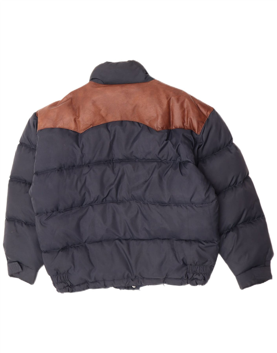 Giacca imbottita da uomo Rifle UK 40 Large Blu Navy Colorblock Poliammide