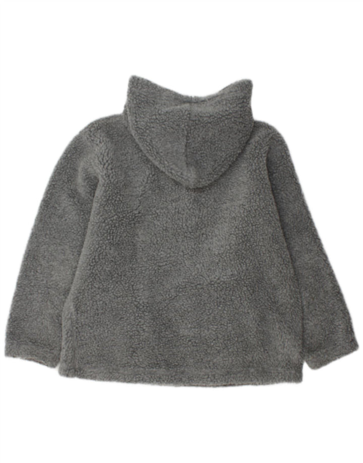 Maglione in pile da uomo con cappuccio e zip Fishbone, grande poliestere grigio