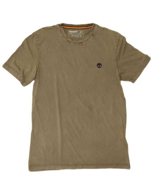 T-shirt Timberland da uomo con vestibilità regolare, piccola, in cotone kaki
