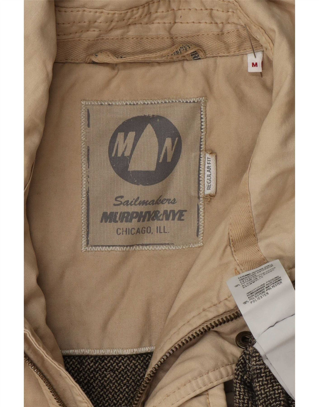 Giacca utility da uomo con vestibilità regolare Murphy & Nye UK 38 Cotone beige medio