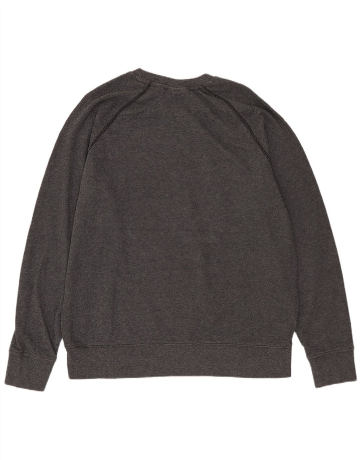 REEBOK Felpa con grafica da uomo Maglione in cotone grigio medio