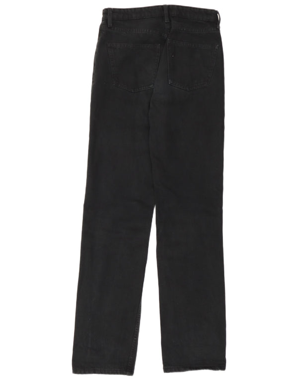 Jeans dritti da donna Zara EU 36 XS W26 L31 cotone nero