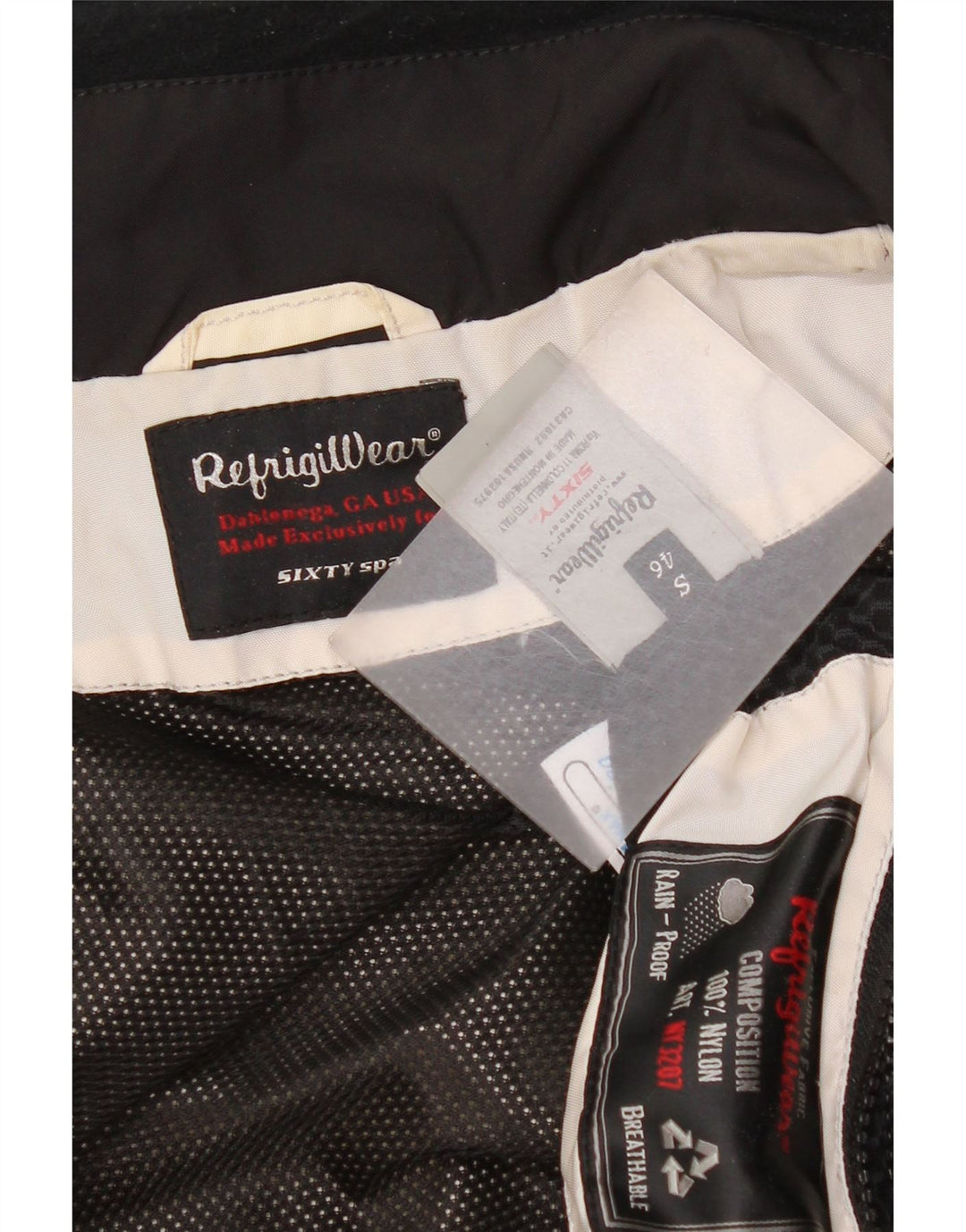 Giubbotto bomber da uomo Refrigiwear EU 46 Small White Colourblock in poliammide