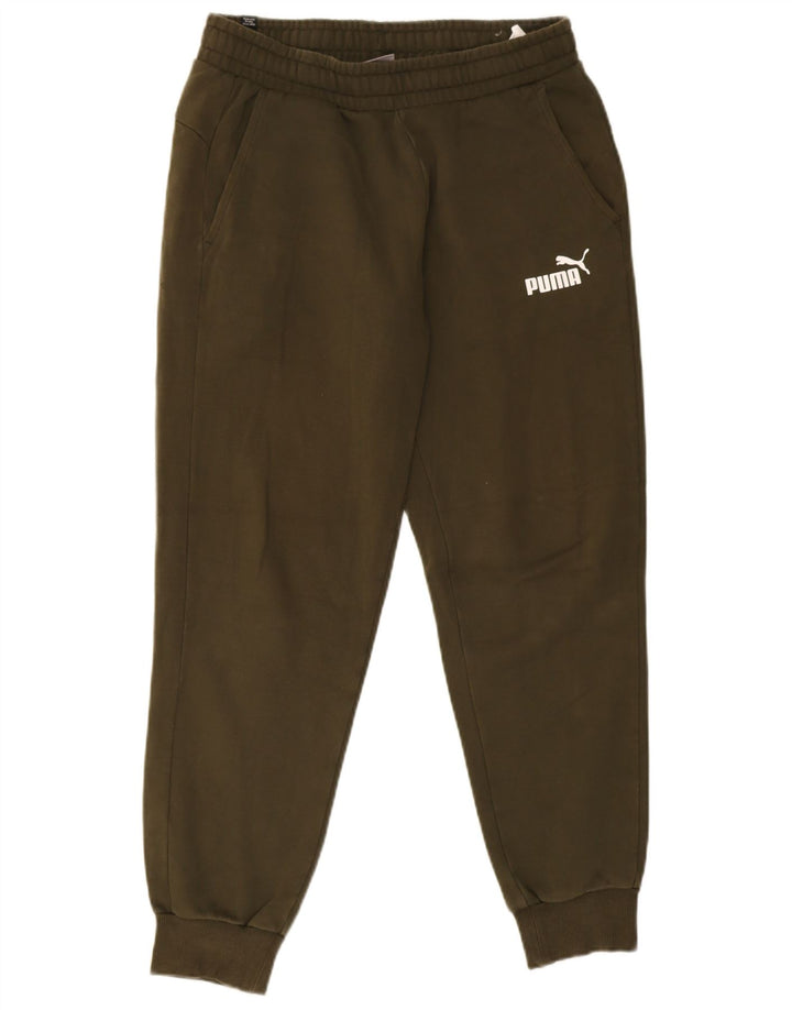 Pantaloni da tuta da uomo Puma Joggers in cotone verde medio