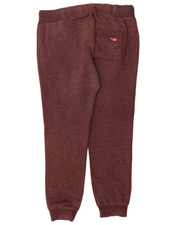 Pantaloni da tuta da uomo con grafica Superdry Joggers Large Maroon Cotton