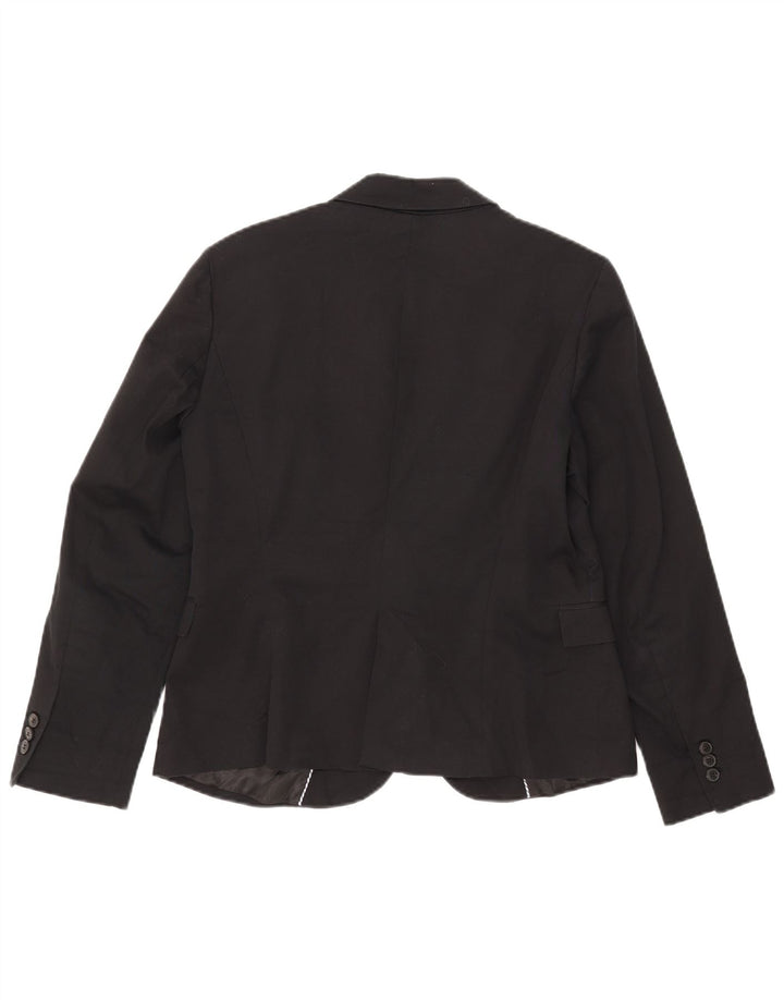Giacca blazer da donna a 1 bottone Zara UK 18 XL nera