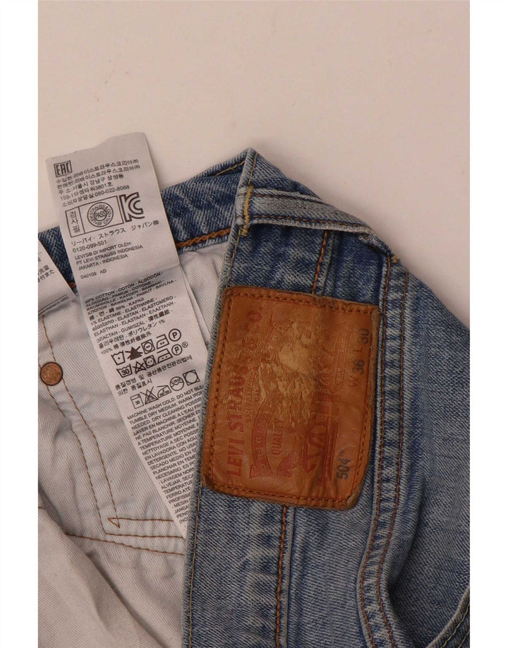 Levi's Uomo 504 Jeans dritti W36 L30 Cotone Blu