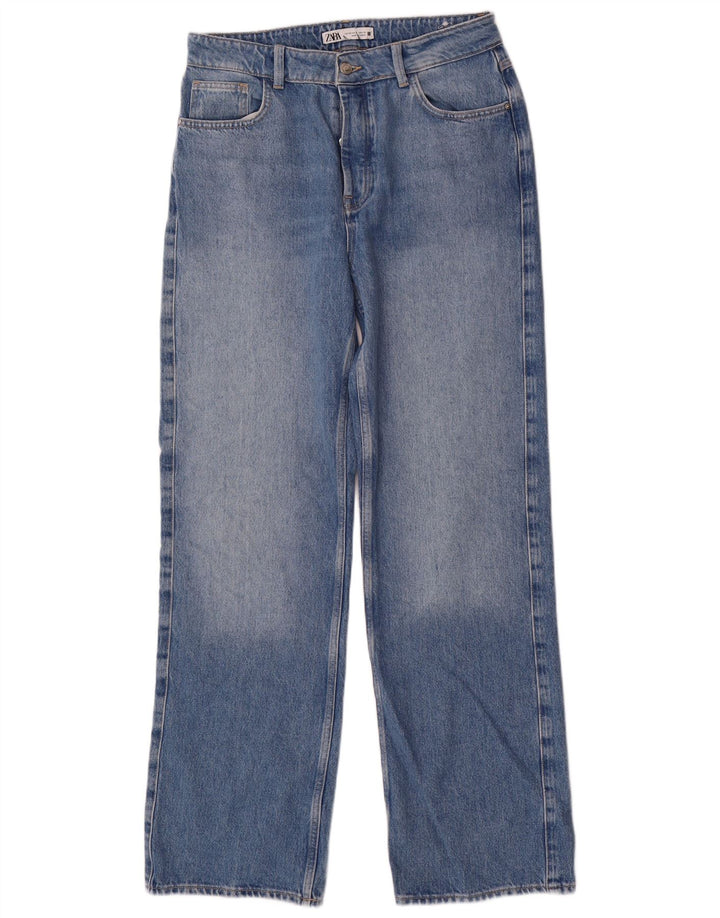 Jeans dritti da donna Zara EU 40 medi W30 L32 Blu