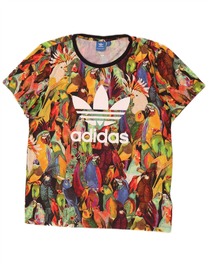 Maglietta grafica da donna Adidas Top UK 12 media multicolore tropicale